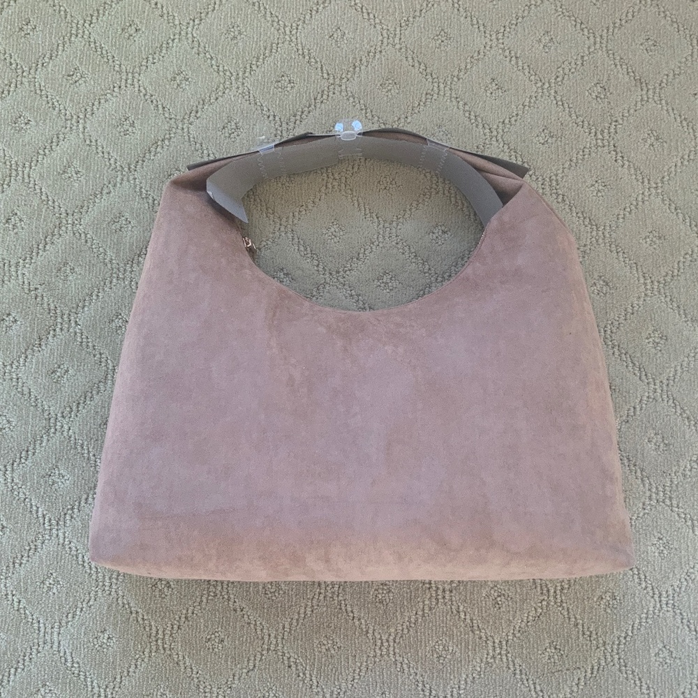 Faux suede bag